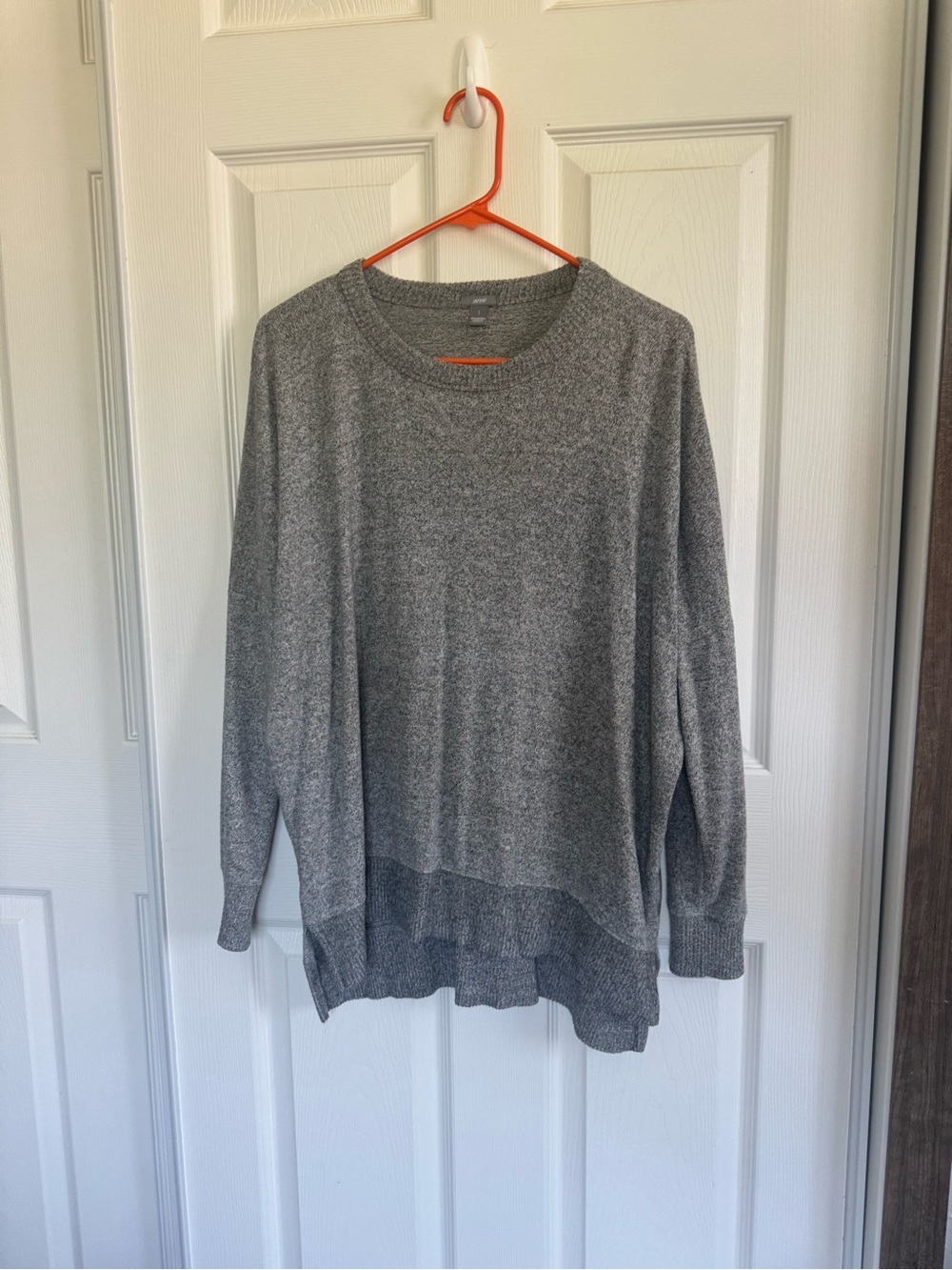 aerie gray oversized sweater